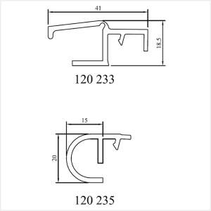 Fenstermaxx24 – Abrollprofil und Traverse fuer Aufsatzrollladen