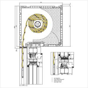 Fenstermaxx24 – Aufsatzrollladen 225 mm mit Alu Profil MB 86 ohne Wetterschenkel