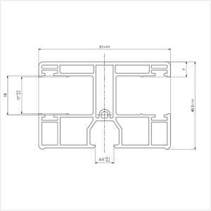 Fenstermaxx24 – Aufsatzrollladen doppelte Fuehrungsschiene 61 mm fuer Maxipanzer