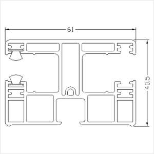 Fenstermaxx24 – Aufsatzrollladen doppelte Fuehrungsschiene 61 mm
