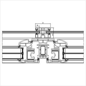 Fenstermaxx24 – Beidseitige Fuehrungsschiene fuer Aufsatzrollladen am Iglo Energy Profil