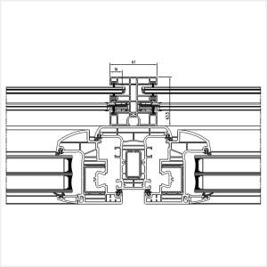 Fenstermaxx24 – Beidseitige Fuehrungsschiene mit Insektenschutz am Iglo Energy Profil