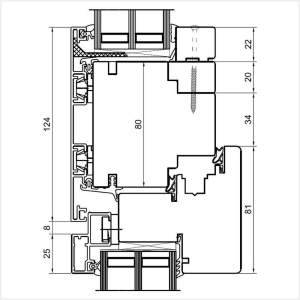 Fenstermaxx24 – Duoline 78 Fenster mit Oberlicht Fest