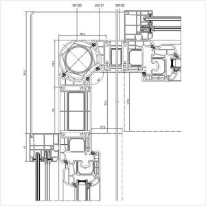 Fenstermaxx24 – Fuehrungsschiene Insektenschutz mit variablen Eckverbinder 90°