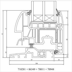 Fenstermaxx24 – Iglo Energy Balkontuer mit flacher Schwelle