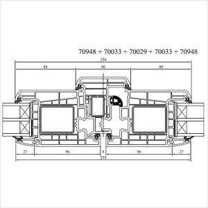 Fenstermaxx24 – Iglo Energy Haustuer mit Stulp nach innen