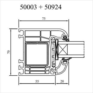 Fenstermaxx24 – Iglo Light Festverglasung 75 mm