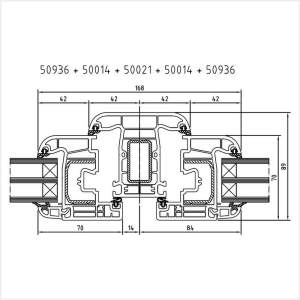 Fenstermaxx24 – Iglo Light Pfosten mit Fluegel