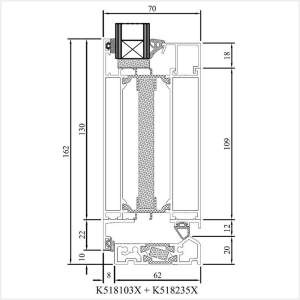 Fenstermaxx24 – MB 70HI Tuer nach aussen mit Schwelle