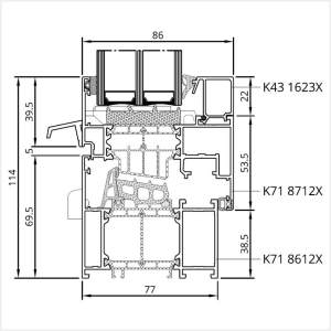 Fenstermaxx24 – MB 86 SI Fluegel mit Wasserschenkel