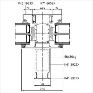 Fenstermaxx24 – MB 86 SI Statisch verstaerktes Profil aussen