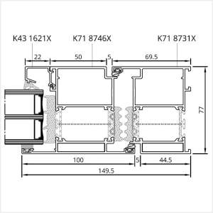 Fenstermaxx24 – MB 86 SI Tuer nach aussen Rahmenprofil