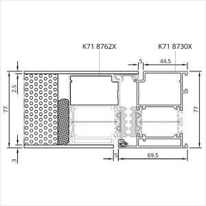 Fenstermaxx24 – MB 86 SI Tuer nach innen mit Aufsatzfuellung