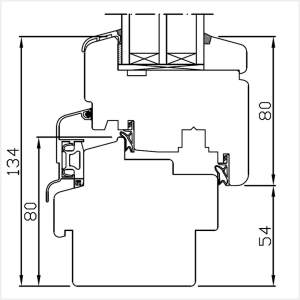 Fenstermaxx24 – Softline 88 Rahmen mit Fluegel Wetterschenkel