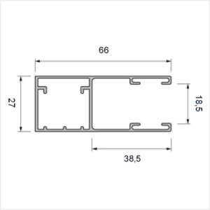 Fenstermaxx24 – Vorbaurollladen Fuehrungsschiene 66 mm Maxi