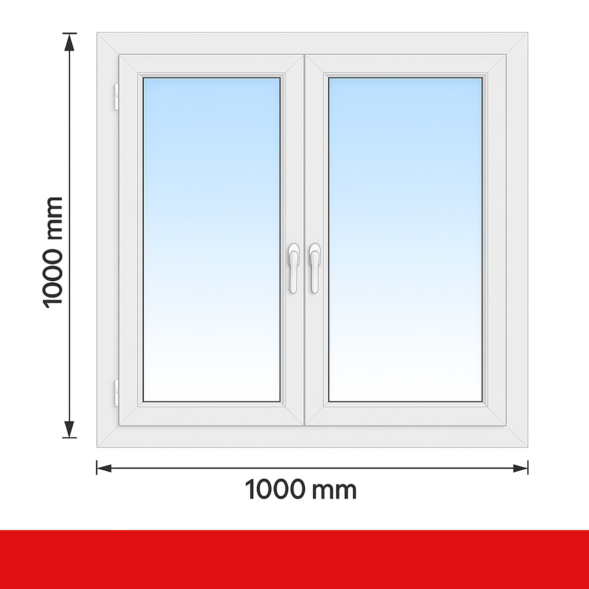 Fenstermaxx24, Drutex, Fenster-2-flg-100-100