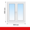 Fenstermaxx24, Drutex, Fenster-2-flg-80-100