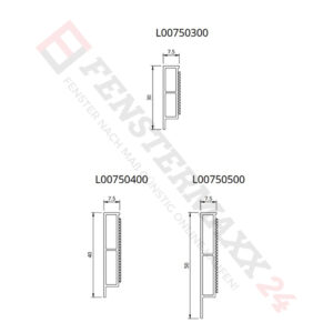 Fenstermaxx24 – L00 deckleisten zeichnung dekor wz