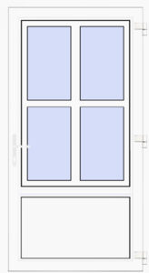 Fenstermaxx24 – nebeneingangstuer modell 6