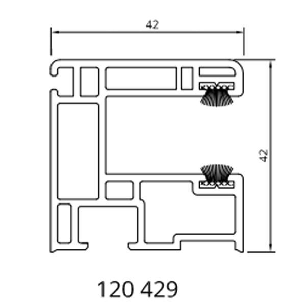 Fenstermaxx24 – rollladenfuehrungsschiene 42mm 1 144