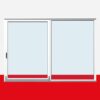 PSK-Schiebetür Schiebe-Kipp / Fest (KS/F), Breite 2000mm