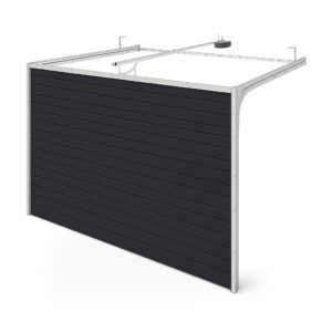 Garagentor Anthrazit 2375 x 2000 mm Sektionaltor Woodgrain
