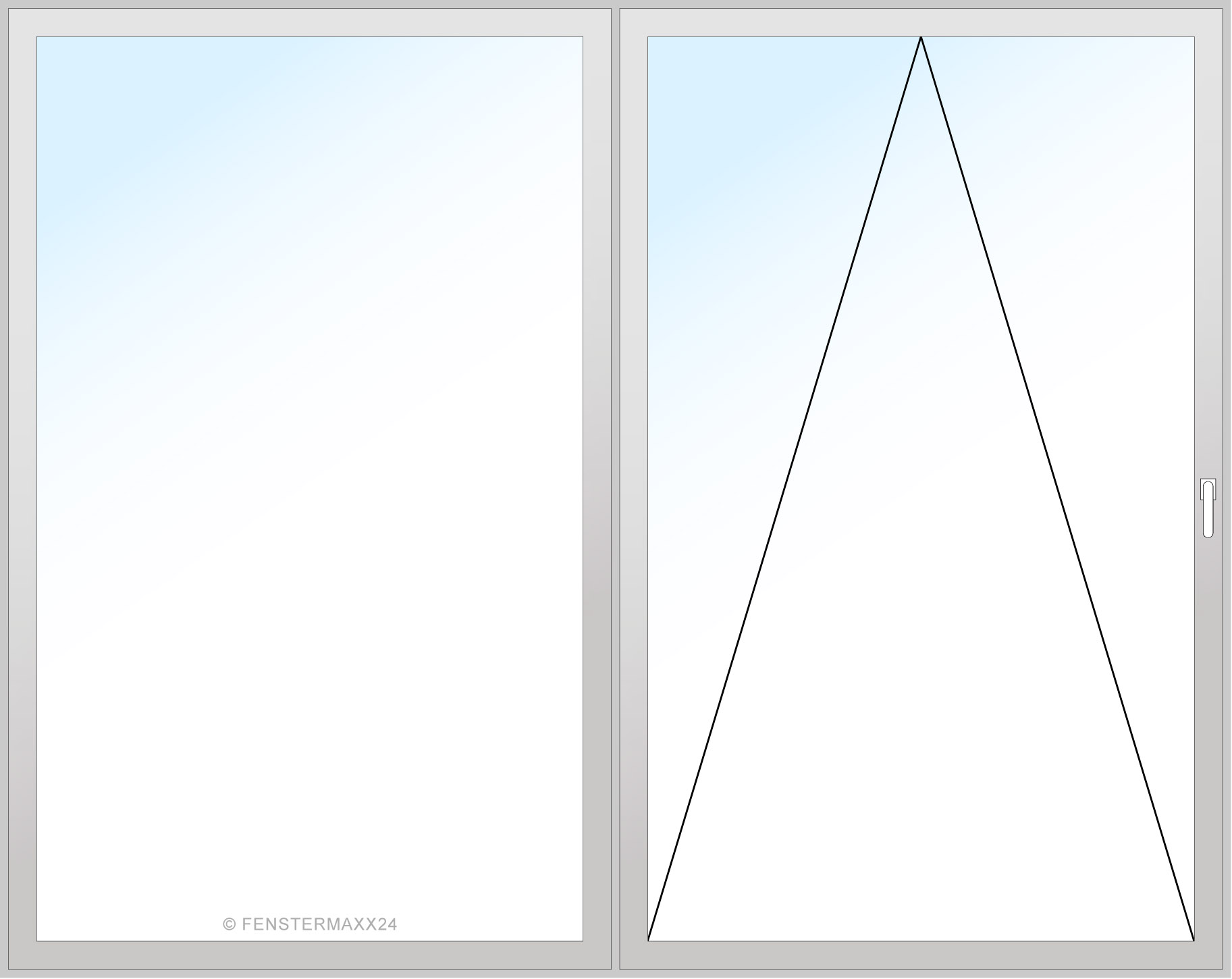 Drutex PVC PSK Tür 2700 x 2300 (Gesamt mit Zusätzen: B 2700 x H 2300 ) Innen: Schokobraun (887505) Aussen: Schokobraun (887505)
