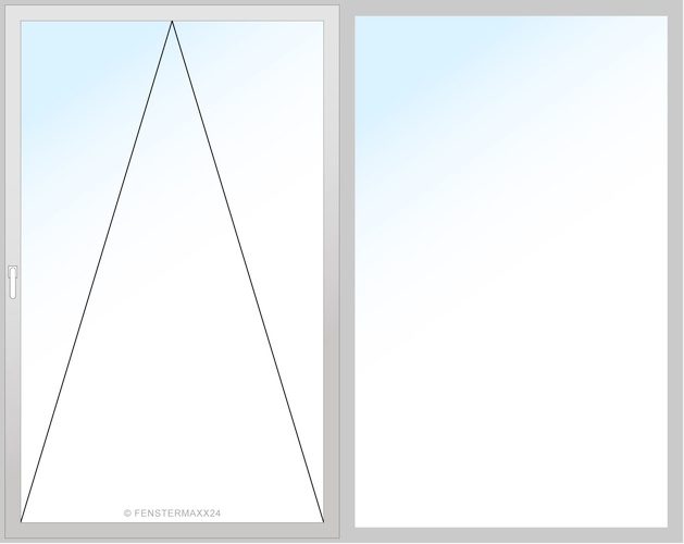 Gealan PVC Schiebe Fenster 4000 x 2200 (Gesamt mit Zusätzen: B 4000 x H 2200 ) Innen: Weiss (Standard) Aussen: Schwarzbraun Ulti-Matt (matt)