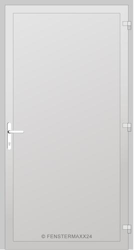 Drutex Holz Haustür 1820 x 2400 (Gesamt mit Zusätzen: B 1820 x H 2400) Innen: Verkehrsweiß - RAL 9016 Matt Aussen: Verkehrsweiß - RAL 9016 Matt