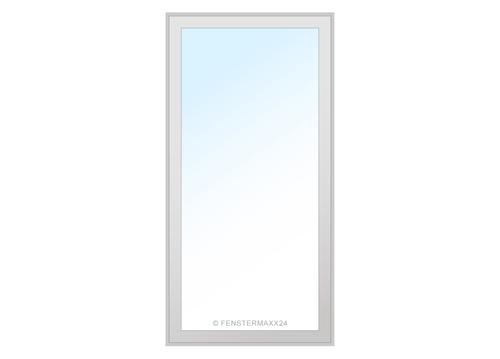 Drutex Holz Fenster 1000 x 1000 (Gesamt mit Zusätzen: B 1000 x H 1000) Innen: Weiss (deckend) Aussen: Weiss (deckend)