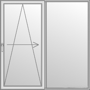 Drutex ALU PSK-Tür 3000 x 2150 (Gesamt mit Zusätzen: B 3000 x H 2150) Innen: Anthrazitgrau, - RAL 7016 Matt Aussen: Anthrazitgrau, - RAL 7016 Matt