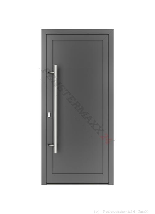 Drutex ALU Haustür 1240 x 2870 (Gesamt mit Zusätzen: B 1290 x H 3039) Innen: Weißaluminium - RAL 9006 Matt Aussen: Weißaluminium - RAL 9006 Matt