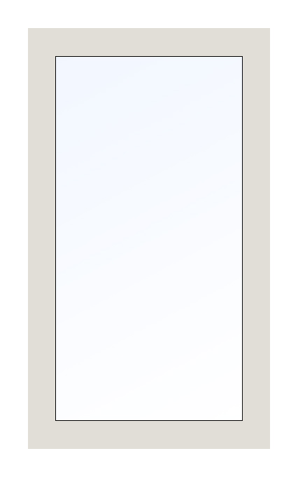 Gealan PVC Fenster 500 x 500 (Gesamt mit Zusätzen: B 500 x H 500 ) Innen: Weiss (Standard) Aussen: Weiss (Standard)