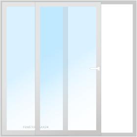 Drutex ALU Schiebefenster 1540 x 800 (Gesamt mit Zusätzen: B 1540 x H 800) Innen: Anthrazitgrau, - RAL 7016 Matt Aussen: Anthrazitgrau, - RAL 7016 Matt